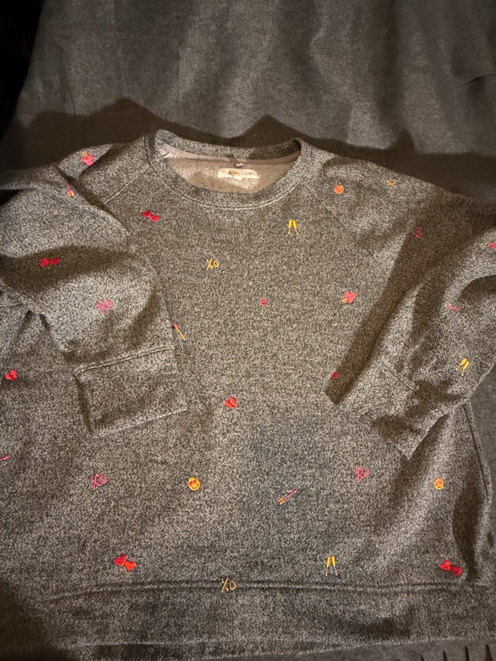Lou & Grey for Loft - Emoji Sweatshirt - Size Large